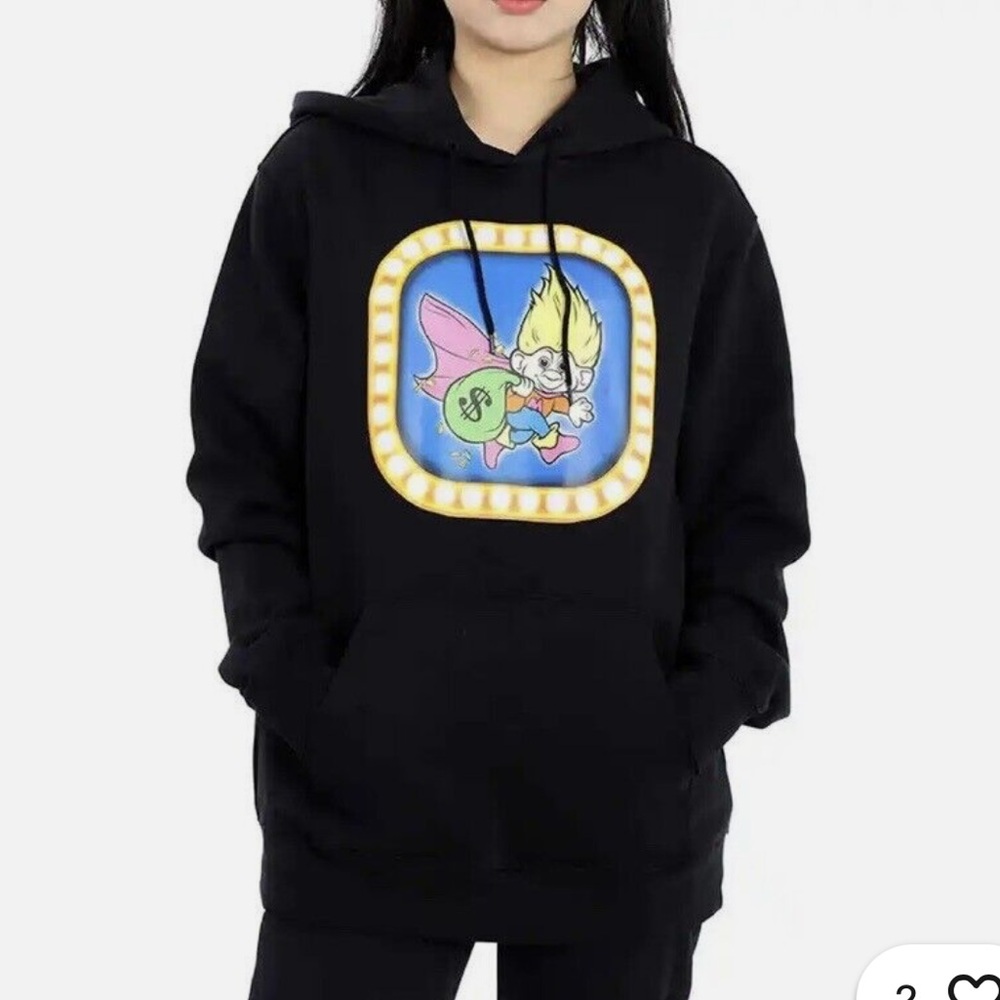 Moschino Couture Lucky Troll Hoodie Sweatshirt EUC